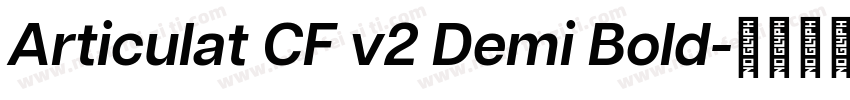 Articulat CF v2 Demi Bold字体转换